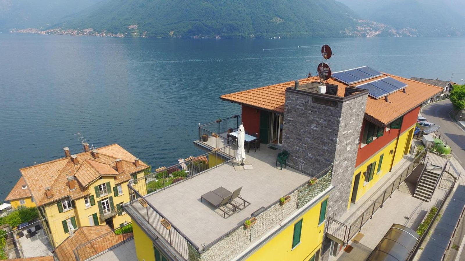 Luxury Penthouse With Big Terrace Argegno Exterior foto